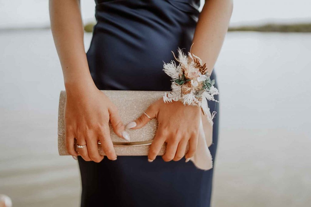 Wrist Corsage – Dried flowers – Shannon Hawkes